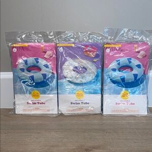 ❤️NEW!!!❤️SALE! Bundled 3 Colorful Inflatable Swim Tube Trio.